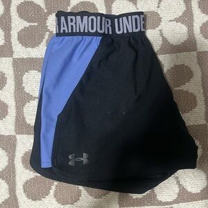 Under Armour Black and Blue Performance Shorts